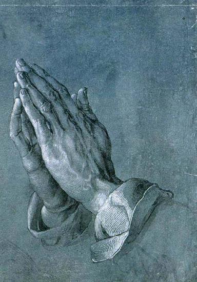 Albrecht Durer Study of an Apostle's Hands Norge oil painting art